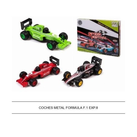 COCHE FORMULA 1 METAL 3 MODELOS SURT EXP.8UDS
