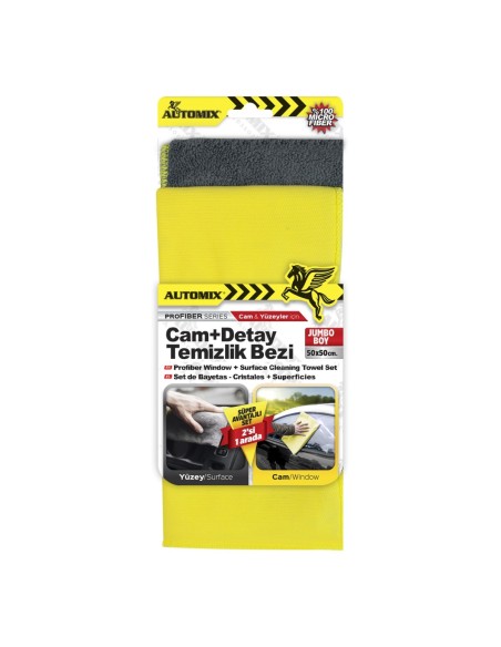 BAYETAS PROFESIONALES CRISTALES Y MULTIUSOS XL 50X50 PACK 2UDS C/6 AUTOMIX