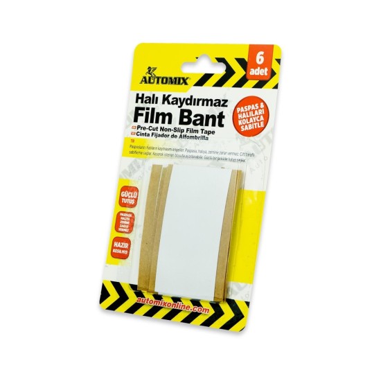 CINTA ANTIDESLIZANTE ADHESIVA PARA ALFOMBRAS PACK 6UDS AUTOMIX