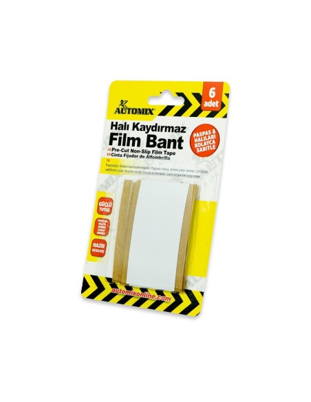 CINTA ANTIDESLIZANTE ADHESIVA PARA ALFOMBRAS PACK 6UDS AUTOMIX