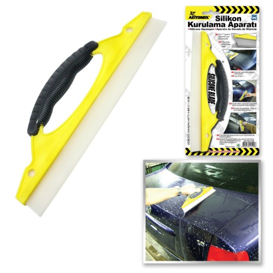 RASQUETA DE SILICONA PARA SECADO RAPIDO 30CM AUTOMIX