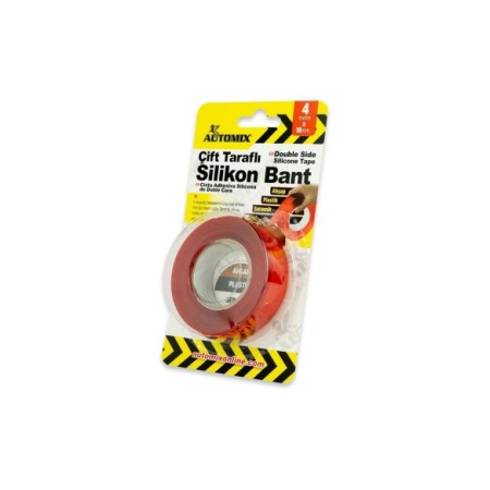 CINTA DOBLE CARA AUTOADHESIVA DE SILICONA 4MX18MM AUTOMIX