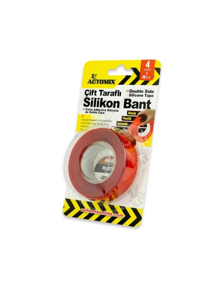 CINTA DOBLE CARA AUTOADHESIVA DE SILICONA 4MX18MM AUTOMIX