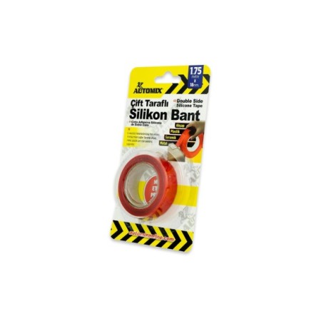CINTA DOBLE CARA AUTOADHESIVA DE SILICONA 1.75MX18MM AUTOMIX