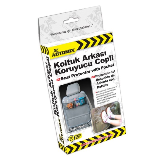 PROTECTOR DE RESPALDO PARA ASIENTOS CON BOLSILLOS PVC AUTOMIX
