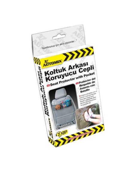 PROTECTOR DE RESPALDO PARA ASIENTOS CON BOLSILLOS PVC AUTOMIX