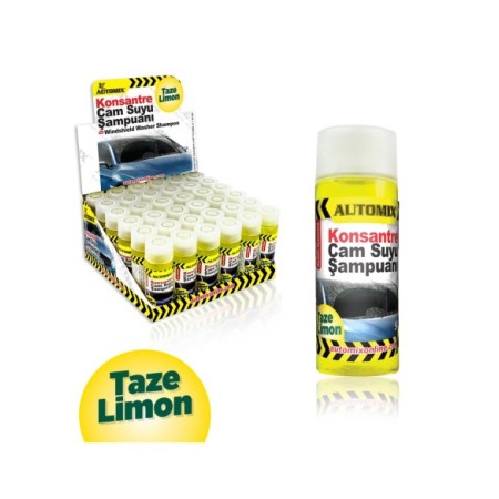 CHAMPU CONCENTRADO PARA LAVAPARABRISAS LIMON 50ML EXP 36UDS AUTOMIX