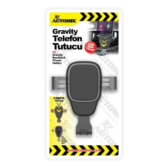 SOPORTE DE TELEFONO PARA REJILLA TIPO PINZA 3 PUNTOS AUTOMIX C/6