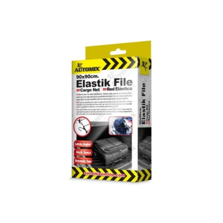 RED ELASTICA SUJETA EQUIPAJE DE 4 GANCHOS 8MM 1UD 90X90CM AUTOMIX