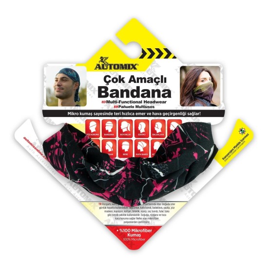 BRAGA DE CUELLO TIPO BANDANA MODELOS SURTIDOS AUTOMIX