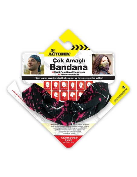 BRAGA DE CUELLO TIPO BANDANA MODELOS SURTIDOS AUTOMIX