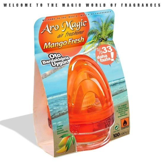 AMBIENTADOR DE MECHA AROMA MANGO 100ML AUTOMIX C/24