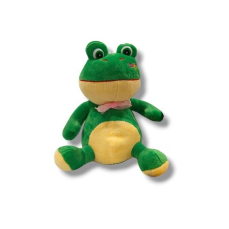 PELUCHE DE RANA CON SONIDO EXP.12UDS