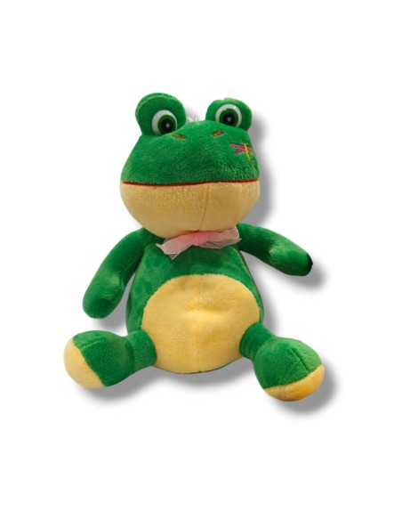 PELUCHE DE RANA CON SONIDO EXP.12UDS