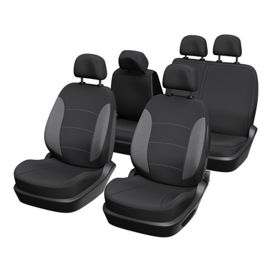 FUNDAS DE ASIENTO 5 PLAZAS UNIVERSAL C/CREMALLERAS FRACCIONABLES XL-COVER