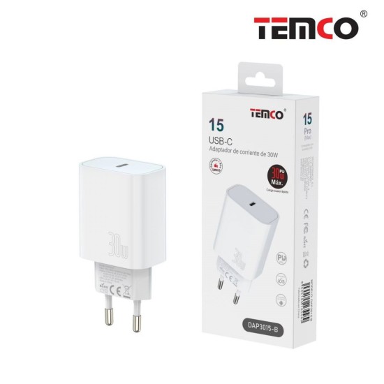 CARGADOR DE RED TIPO C 30W DAP3015 C/10