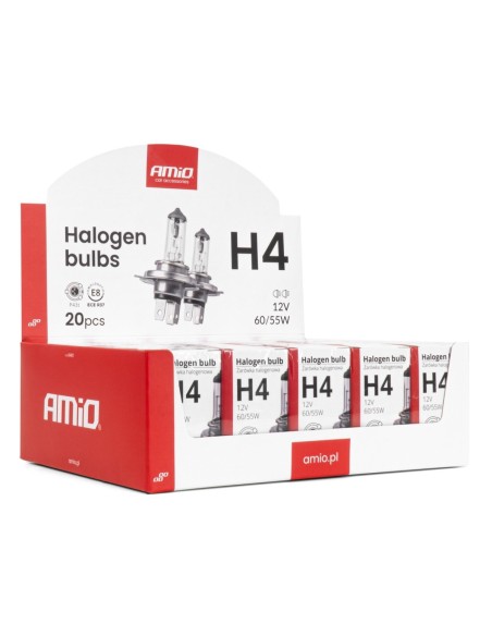 LAMPARA 12V H4 60/55W FORMATO CAJA EXP. 20 UDS