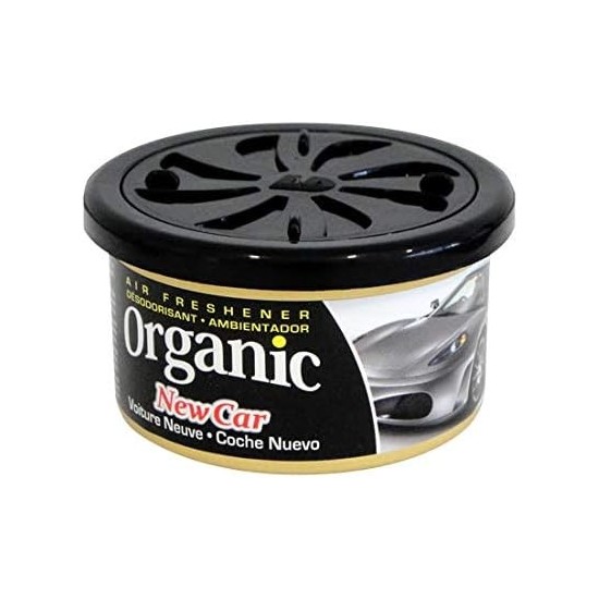 AMBIENTADOR DE LATA ORGANICO LD COCHE NUEVO C/18