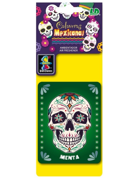 AMBIENTADOR DE CELULOSA LD CALAVERA MENTA 1UD C/50