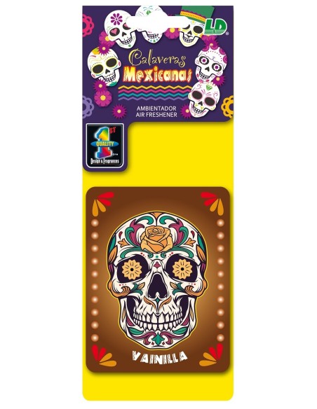 AMBIENTADOR DE CELULOSA LD CALAVERA VAINILLA 1UD C/50