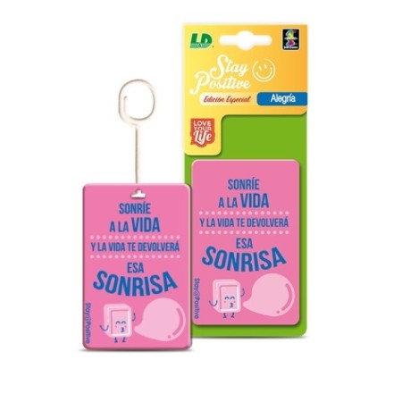 AMBIENTADOR DE CELULOSA LD STAY POSITIVE ALEGRIA 1UD C/50