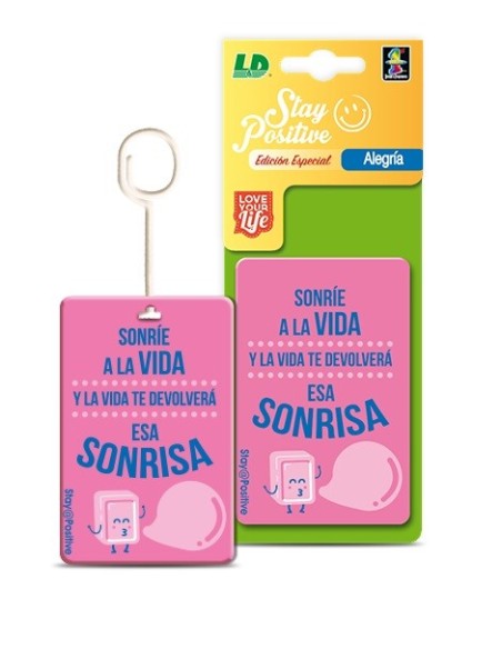 AMBIENTADOR DE CELULOSA LD STAY POSITIVE ALEGRIA 1UD C/50