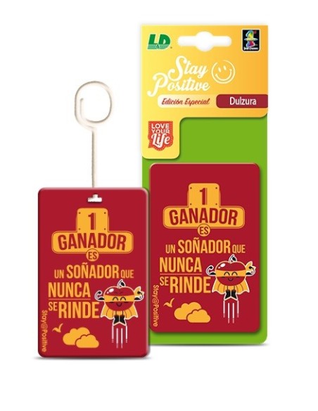 AMBIENTADOR DE CELULOSA LD STAY POSITIVE DULZURA 1UD C/50