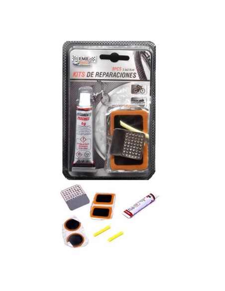KIT REPARAPINCHAZOS BICICLETA 8 PIEZAS C/12