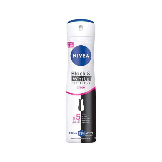 DESODORANTE SPRAY NIVEA MUJER BLACK&WHITE 72H 200ML