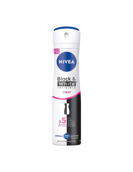 DESODORANTE SPRAY NIVEA MUJER BLACK&WHITE 72H 200ML