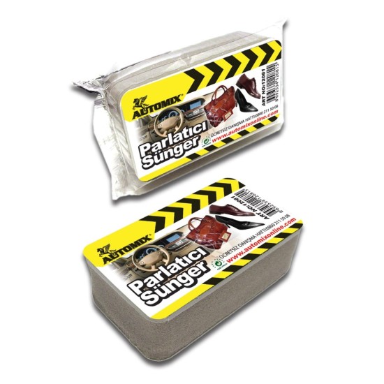 ESPONJA DE PULIDO PARA CUERO 11.5x7x3.5cm C/6 AUTOMIX