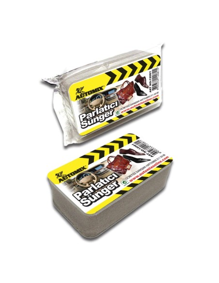 ESPONJA DE PULIDO PARA CUERO 11.5x7x3.5cm C/6 AUTOMIX