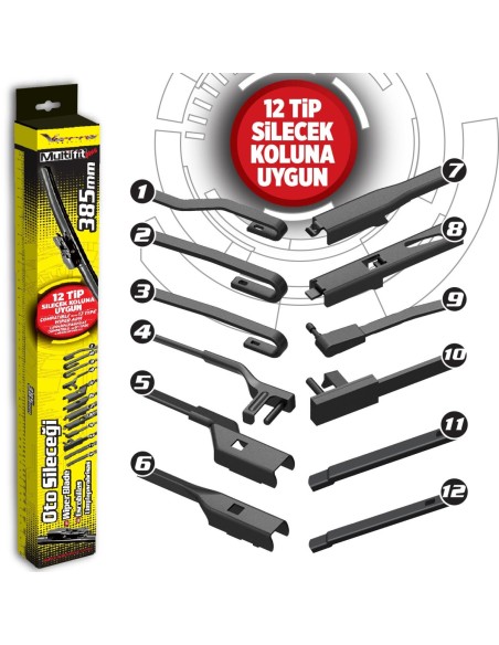 ESCOBILLA MULTIFIT FLEXIBLE AUTOMIX 38.5CM 15" 1 UNIDAD