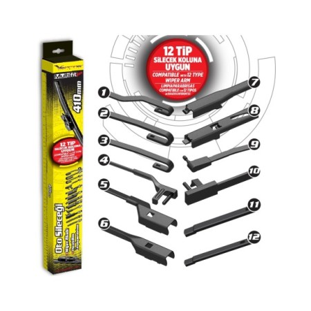 ESCOBILLA MULTIFIT FLEXIBLE AUTOMIX 41CM 16" 1 UNIDAD