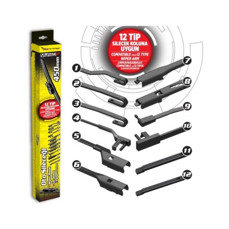 ESCOBILLA MULTIFIT FLEXIBLE AUTOMIX 45CM 18" 1 UNIDAD