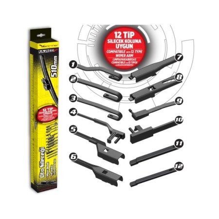 ESCOBILLA MULTIFIT FLEXIBLE AUTOMIX 51CM 20" 1 UNIDAD