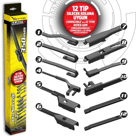 ESCOBILLA MULTIFIT FLEXIBLE AUTOMIX 60CM 24" 1 UNIDAD