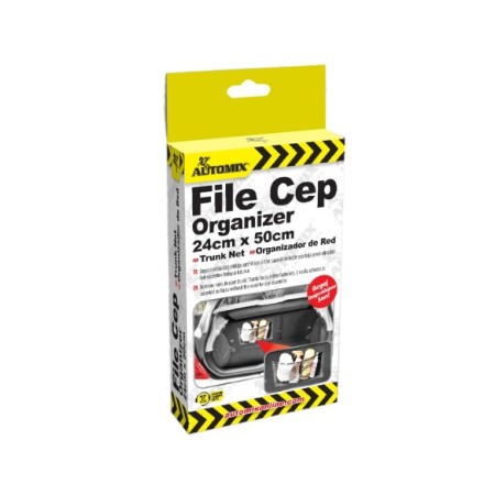 BOLSO ORGANIZADOR PARA MALETERO DE RED C/FIJACION 24X50CM AUTOMIX