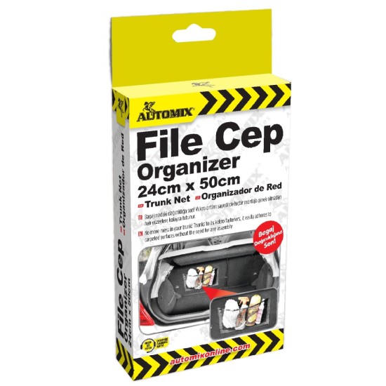 BOLSO ORGANIZADOR PARA MALETERO DE RED C/FIJACION 24X50CM AUTOMIX
