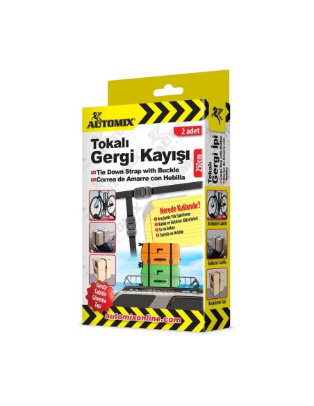 CORREA TENSORA CON HEBILLA 250CM AUTOMIX 2 UNID