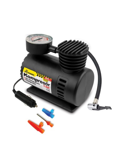 COMPRESOR CON MANOMETRO 18BAR 250PSI 12V AUTOMIX