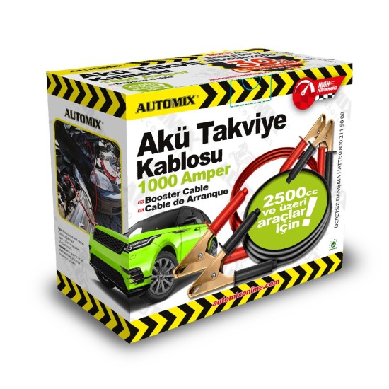 CABLES DE ARRANQUE 1000A  2.5MTS AUTOMIX