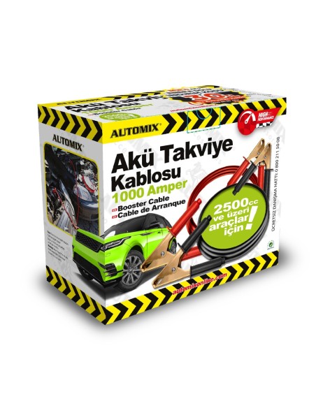 CABLES DE ARRANQUE 1000A  2.5MTS AUTOMIX