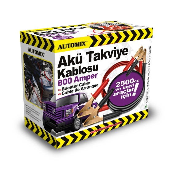 CABLES DE ARRANQUE 800A  2.5MTS AUTOMIX