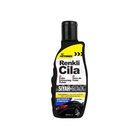 CERA BRILLO ESPECIAL COLOR NEGRO PREMIUM 180ML AUTOMIX
