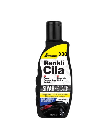 CERA BRILLO ESPECIAL COLOR NEGRO PREMIUM 180ML AUTOMIX
