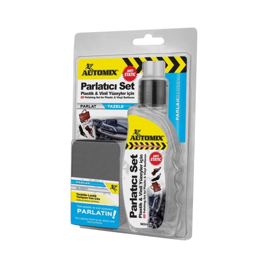 KIT PROTECTOR Y RESTAURADOR DE PLASTICOS/VINILOS  180ML AUTOMIX