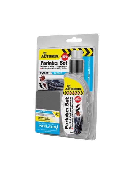 KIT PROTECTOR Y RESTAURADOR DE PLASTICOS/VINILOS  180ML AUTOMIX