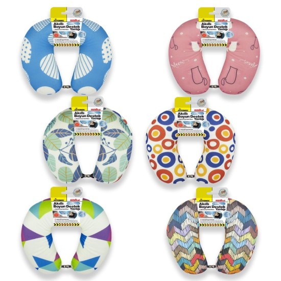 ALMOHADILLA CERVICAL VISCOELASTICA FORMA "U" 6 MODELOS AUTOMIX