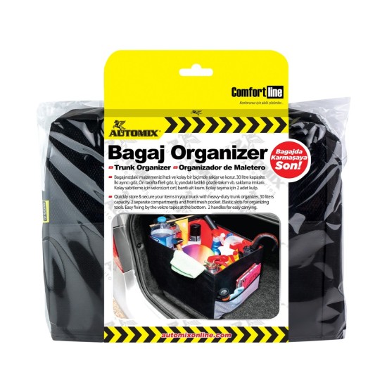 BOLSO ORGANIZADOR PARA MALETERO CON BOLSILLOS 0X0CM AUTOMIX